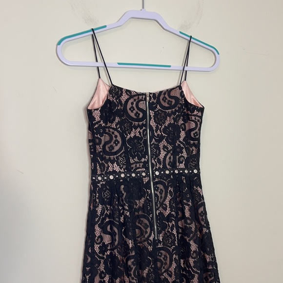 Aspeed Black Lace & Pink Lining Dress - Picture 5 of 8